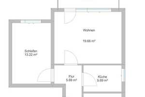 Erfolgreich vermietet--schöne 2 Zi.-Wohnung mit Terrasse und Garten (ca.53qm) in Stuttgart-Feuerbach – Neufferstr. 33A, 70469 Stuttgart – Vorschaubild 2