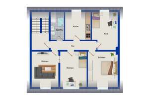 Charmante 4-Zimmer-Dachgeschosswohnung mit Cabrio-Fenstern und Homeoffice-Potenzial in Solingen – Die vollständige Adresse der Immobilie erhältst du vom Anbieter., 42699 Ohligs/Aufderhöhe/Merscheid, Solingen – Vorschaubild 11