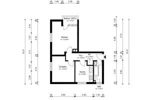🅝🅔🅤 | Sofort bezugsfrei: Stilvolle 2-Zimmer-Wohnung mit Balkon ins Grüne – Linkstraße 49, 80933 Lerchenau-Ost, München – Vorschaubild 14