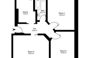 Altbaujuwel: 3-Zimmer Wohnung mit Terrassen in ruhiger Lage von Eppendorf – Die vollständige Adresse der Immobilie erhältst du vom Anbieter., 20251 Eppendorf, Hamburg – Vorschaubild 17