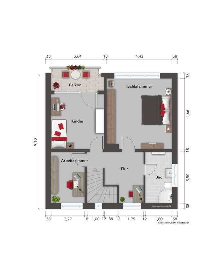 Obergeschoss Alternative