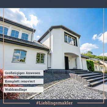 Herrschaftliches Landhausanwesen || Kaminzimmer || Grünanlage