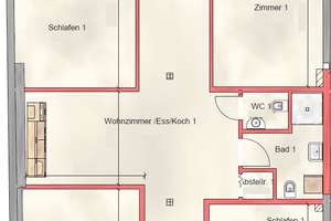 4-Zimmer-Wohnung mit gehobener Ausstattung in Siegen, geeignet für WGs oder junge Familien. – Heeserstraße 24c, 57072 Siegen, Siegen – Vorschaubild 2