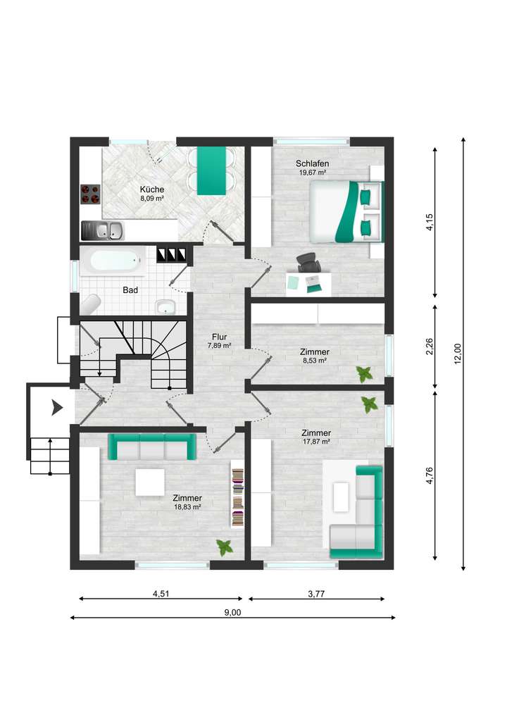 Grundriss Erdgeschoss