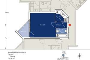 Perfekt geschnittene und zentrale Wohnung in bester Lage – Prinzregentenstr. 15, 10717 Wilmersdorf, Berlin – Vorschaubild 13