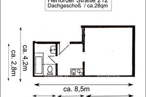 Helle 1-Zimmer-Dachgeschosswohnung mit super ÖPNV-Anbindung – Herforder Straße 212, 33609 Mitte, Bielefeld – Vorschaubild 7