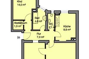 Geräumige 3 Zimmer Wohnung im Nürnberger Süden – Speyerer Str. 14, 90443 Gibitzenhof, Nürnberg – Vorschaubild 11