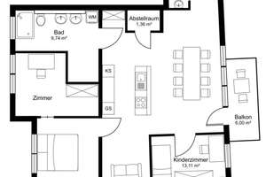 * Exklusive 3-Raum-Wohnung mit hochwertiger EINBAUKÜCHE und BALKON in zentraler und ruhiger Wohnl... – 68169 Neckarstadt-West, Mannheim – Vorschaubild 14