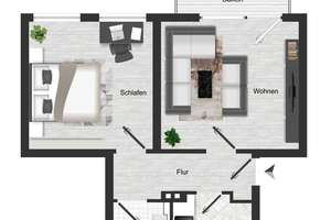 Balkonwohnung in ruhiger Seitenstraße – Sterzelstr. 22, 9117 Siegmar, Chemnitz – Vorschaubild 5