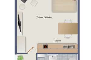 Sonniges Appartement im Grünen – Die vollständige Adresse der Immobilie erhältst du vom Anbieter., 80992 Moosach-Bahnhof, München – Vorschaubild 12