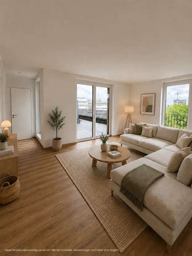 Drei-Zimmer-Wohnung mit Zugang zu zwei Dachterrassen - Photo 1