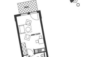 Idyllisch gelegenes Single-Appartement – Prießnitzaue 4, 1099 Radeberger Vorstadt, Dresden – Vorschaubild 3