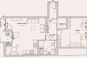 Lust auf Veränderung: günstig geschnittene 2-Zimmer-Wohnung mit Balkon im Erstbezug – Johann-Eck-Straße 4, 4315 Neustadt-Neuschönefeld, Leipzig – Vorschaubild 8