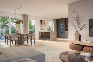 Smarte 3-Zimmer-Wohnung mit sonniger Terrasse und großzügigem Garten – Wohlfühlambiente inklusive – 85764 Oberschleißheim – Vorschaubild 1