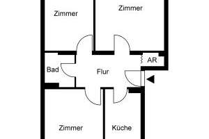2 1/2-Zi EG-Wohnung in ruhiger und grüner Lage von Langenhorn – Röweland 5, 22419 Langenhorn, Hamburg – Vorschaubild 2