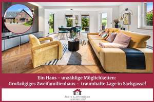 Ein Haus - unzählige Möglichkeiten: Großzügiges Zweifamilienhaus -  traumhafte Lage in Sackgasse!