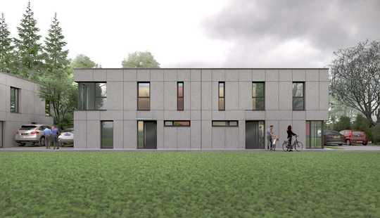 Bild von Neubau DHH BS-Stöckheim mit innovativer, energiesparender Fassade