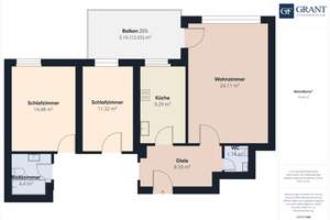 Helle, großzügige 3-Zimmer-Wohnung mit großem Balkon in München zu verkaufen – Katharinenstraße 10, 81735 Thalkirchen, München – Vorschaubild 9