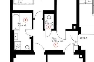 schicke 3 Zimmer , Balkon + GWC im Süden von Leipzig – 4277 Connewitz, Leipzig – Vorschaubild 10