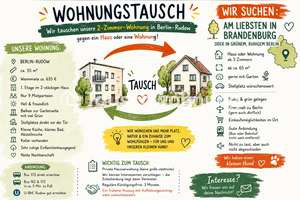 Tauschwohnung: Neukölln: Gemütliche 2-Zimmer-Wohnung getauscht ggn. Haus/Wh