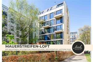 Architektur-Highlight am Mauerstreifen: Balkone, Sichtbeton, Privatsphäre & Weitblick – Die vollständige Adresse der Immobilie erhältst du vom Anbieter., 10435 Mitte (Ortsteil), Berlin – Vorschaubild 1