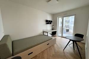 Koffer packen und einziehen! Kleine möblierte Wohlfühl-Singleoase mit Balkon und Einbauküche – Schnellerstraße 27a, 12439 Niederschöneweide, Berlin – Vorschaubild 3