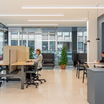 Coworking-Bereich in Regus Speicherstadt