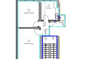 Erstbezug nach Renovierung: Helle 2-Zi Wohnung in der Rosenpforte im 2.OG zu vermieten! – Die vollständige Adresse der Immobilie erhältst du vom Anbieter., 23552 Innenstadt, Lübeck – Vorschaubild 2