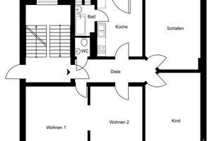 Stilvolle 4-Zimmer-Altbauwohnung im 1. OG mit Balkon in Altona Nord – Die vollständige Adresse der Immobilie erhältst du vom Anbieter., 22765 Altona-Nord, Hamburg – Vorschaubild 15