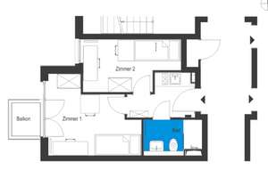 Möbiliertes Apartment, 2 Zimmer, Pauschalmiete – Stahnsdorfer Straße 81, 14482 Babelsberg Süd, Potsdam – Vorschaubild 2