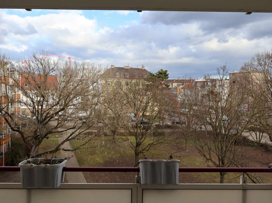 Blick vom Balkon