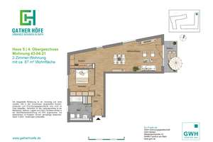 47125/21 preisgedämpfte 2- Zi.-Wohnung im Neubau von Düsseldorf-Rath! *Bitte Einkommensgrenzen beach – Am Gatherhof 43, 40472 Rath, Düsseldorf – Vorschaubild 9