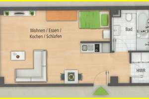 Modernes, möbliertes 1-Zimmer-Apartment in begehrter Fürther Lage – Die vollständige Adresse der Immobilie erhältst du vom Anbieter., 90763 Nördliche Südstadt, Fürth – Vorschaubild 13