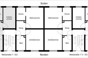 Mehrfamilienhaus mit 12 Wohnungen in Augsburg-Pfersee von PRIVAT - Baujahr 1960 – Metzstraße 1 + 1 1/2, 86157 Pfersee-Nord, Augsburg – Vorschaubild 31