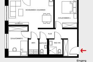 Oxford Höfe Münster - Mein Zuhause im Quartier – Die vollständige Adresse der Immobilie erhältst du vom Anbieter., 48161 Gievenbeck, Münster – Vorschaubild 5