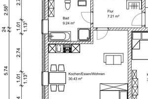 Moderne 3-Zimmer-Neubauwohnung mit Balkon und Tiefgarage in Ehekirchen – Am Hohen Weg 8, 86676 Ehekirchen – Vorschaubild 5