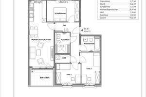 Familienfreundliche 4‑Zimmer‑Wohnung mit zwei Bädern & Balkon – Nesselrodestraße 2-4, 50735 Niehl, Köln – Vorschaubild 7