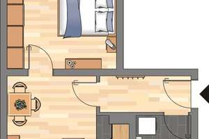 Demnächst frei! 1-Zimmer-Wohnung in Dortmund