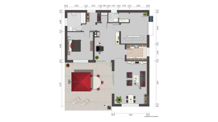 Grundriss, Erdgeschoss