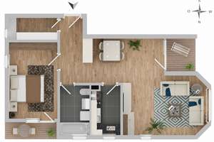 Gemütliche Wohnung mit großem Garten – Die vollständige Adresse der Immobilie erhältst du vom Anbieter., 70619 Riedenberg, Stuttgart – Vorschaubild 18