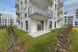Moderne 3-Zimmer-Terrassenwohnung mit Gartenanteil & TG – Neubau 2021 in Aubing-Süd – Maria-Arndt-Str. 5, 81249 Aubing-Süd, München – Vorschaubild 1