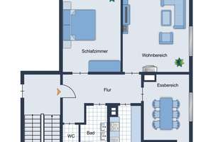 ++ Wohnrefugium in ruhiger Lage und Balkon mit Blick ins Grüne - sofort verfügbar ++ – Die vollständige Adresse der Immobilie erhältst du vom Anbieter., 70197 Hasenberg, Stuttgart – Vorschaubild 8