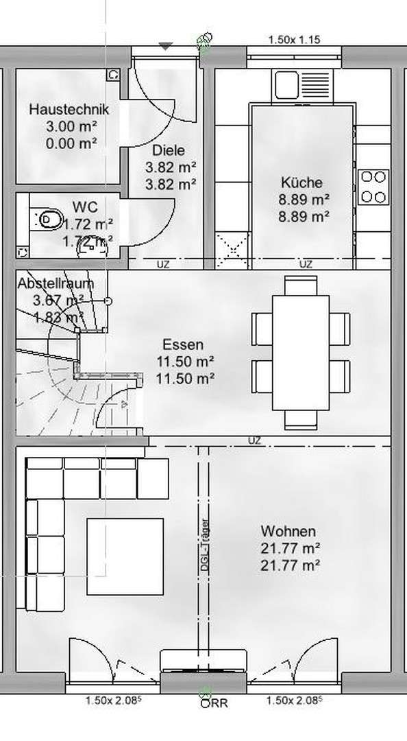 Reihenmittelhaus EG (Nr. 5)