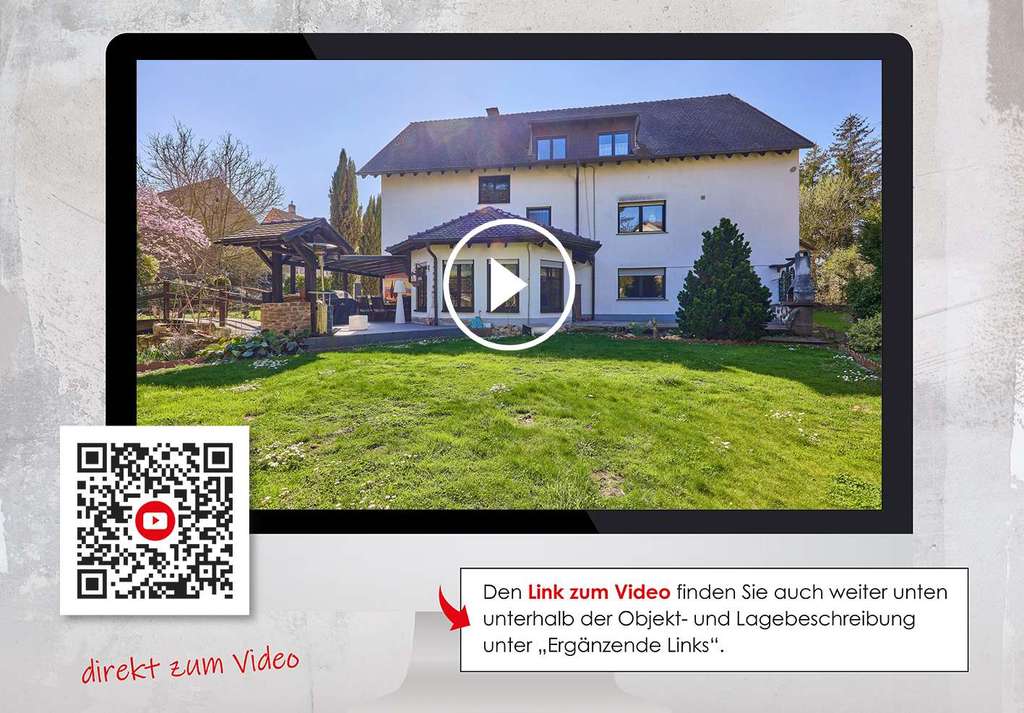 Immobilie in Mertesheim - Einzigartiges Anwesen mit viel Platz für Wohnen und Arbeiten mit traumhafter Gartenanlage und Pool - Bild 1