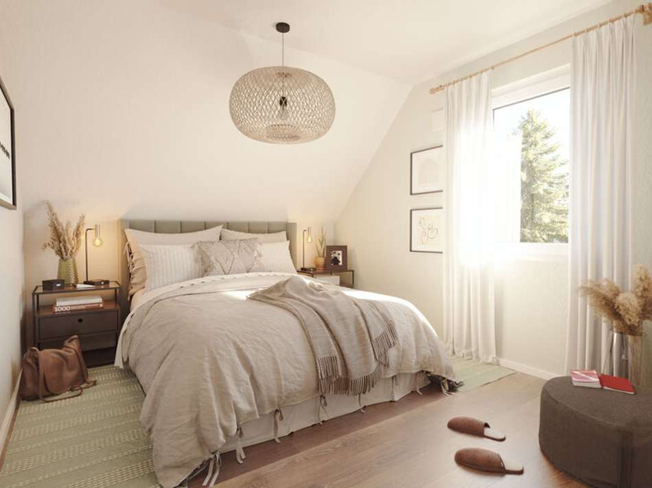 Wohnbeispiel Schlafzimmer.