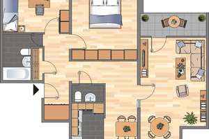 sofort Verfügbar! 3-Zimmer-Wohnung in Dortmund Scharnhorst – Spannstraße 16, 44328 Scharnhorst-Ost, Dortmund – Vorschaubild 9
