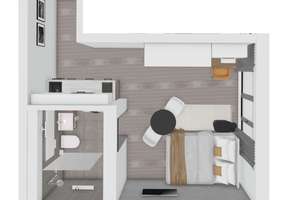 uniQ living // Exkl. Studentenapartments in Top-Lage - NEUBAU inkl. TG-Stellplatz – Hofgartenweg 14, 93051 Kumpfmühl-Ziegetsdorf-Neuprüll, Regensburg – Vorschaubild 12