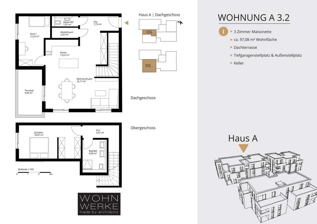 A 3.2 - 3-Zimmer Maisonettte Wohnung - degressive Afa möglich!