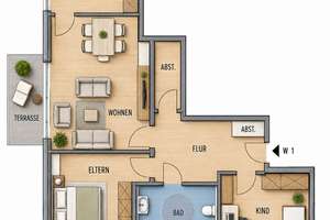 Erdgeschoss-Wohnung in der Senne (WBS notwendig) – Faßbinderweg 11, 33659 Senne, Bielefeld – Vorschaubild 9