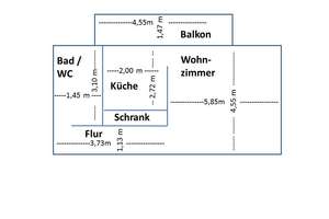 Helle, hochwertig möblierte 1-Zimmer-Wohnung mit Balkon in Bestlage der Mannheimer L-Quadrate – L11 20, 68161 Innenstadt/Jungbusch, Mannheim – Vorschaubild 10